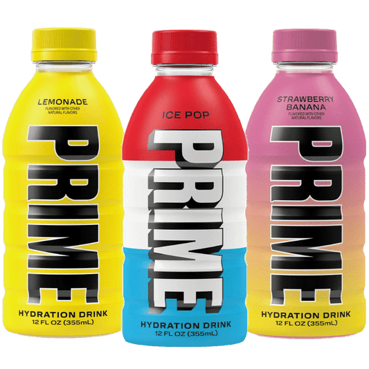 Mini Prime Hydration Bundle Ice Pop, Strawberry Banana & Lemonade 3 Pack (USA) image 0