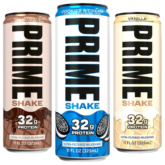 PRIME Shake – All Flavours Bundle (Chocolate, Vanilla & Cookies & Cream) | 32g Protein | RARE FIRST DROP (Pre-Order) image 0
