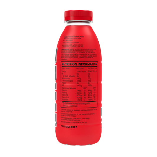 PRIME Hydration Tropical Punch - 16.9 fl.oz (500ml) UK Bottle image 1