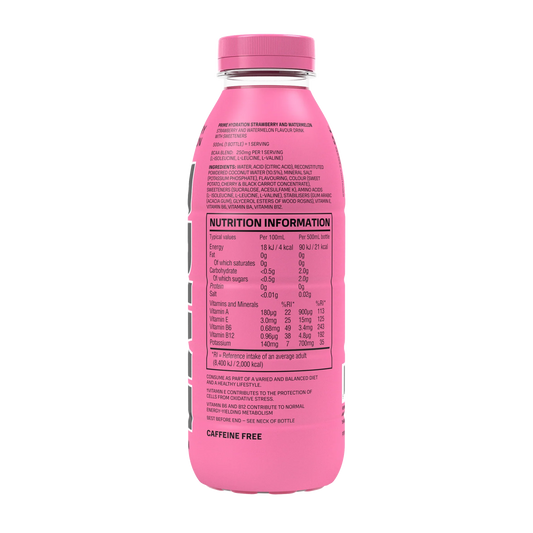 PRIME Hydration Strawberry Watermelon - 16.9 fl.oz (500ml) UK Bottle image 1