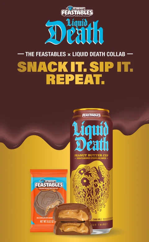 Mr Beast Feastables X Liquid Death - Peanut Butter Cup (Pre-Order)