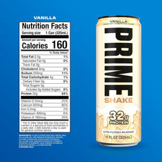 PRIME Shake – Vanilla | 32g Protein | First-Ever PRIME Shake (Pre-Order) image 1