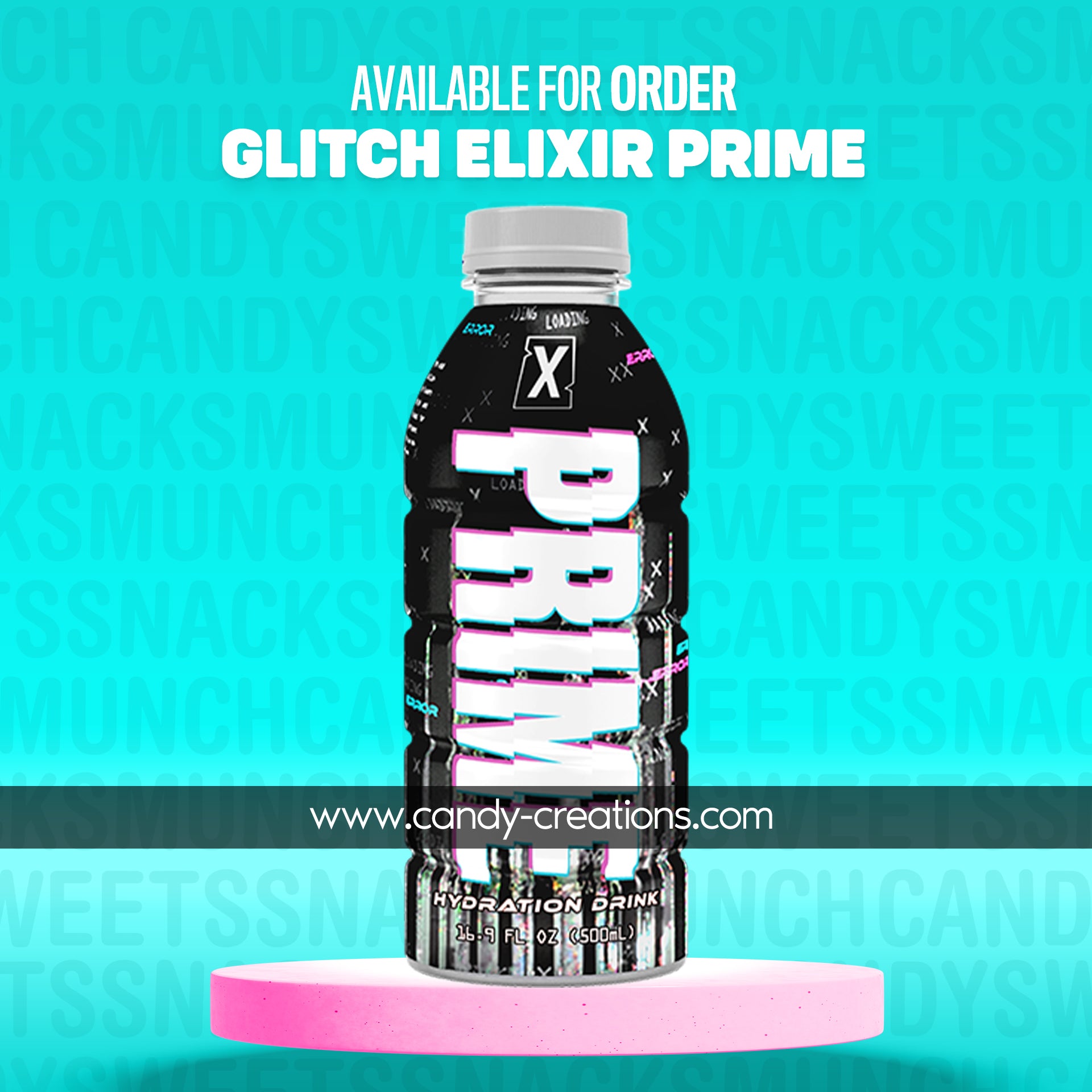 RARE Glitch Elixir X PRIME Hydration - 16.9 fl.oz (500ml) image 2