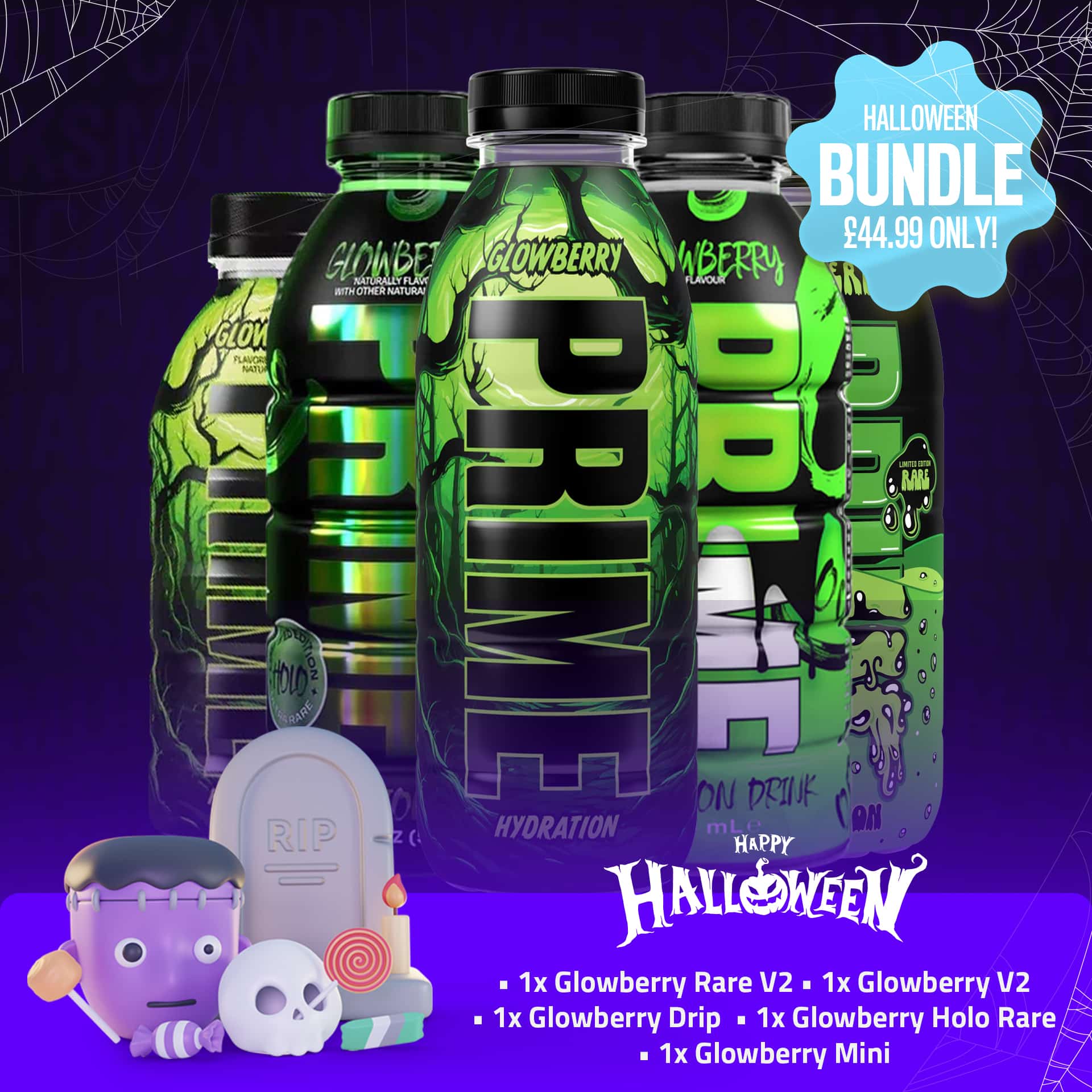 NEW Glowberry Halloween Spooktacular Bundle! PRIME Hydration image 1