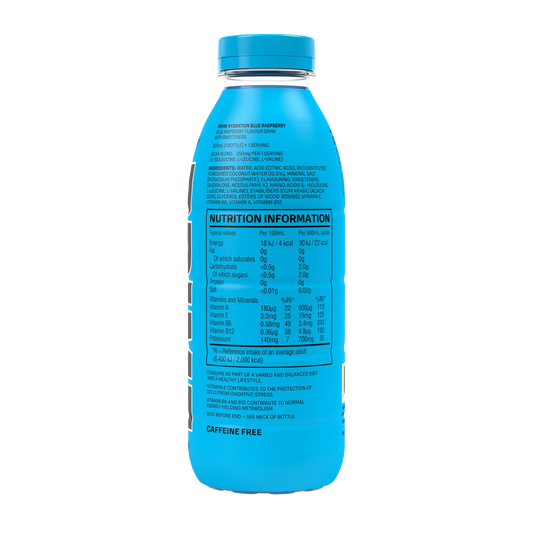 PRIME Hydration Blue Raspberry - 16.9 fl.oz (500ml) UK Bottle image 1