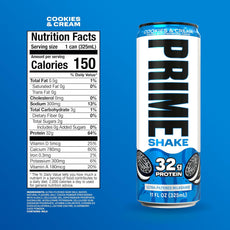 PRIME Shake – Cookies & Cream | 32g Protein | Ultra-Rare New PRIME Line (Pre-Order) image 2