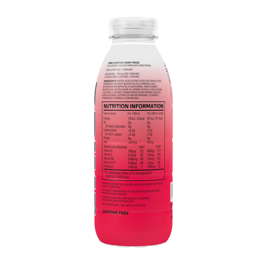 PRIME Hydration Cherry Freeze - 16.9 fl.oz (500ml) UK Bottle image 1