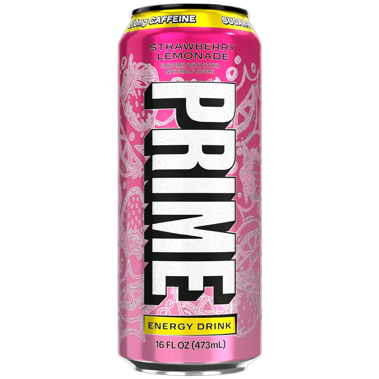 PRIME Energy Drink – Strawberry Lemonade | NEW &amp; RARE FLAVOUR | 200mg Caffeine | Sugar Free (Pre-Order) image 0