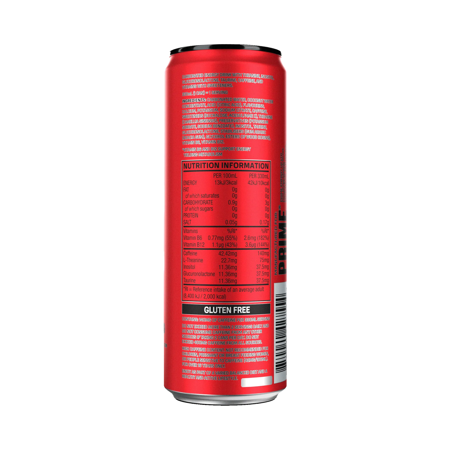 PRIME Energy Tropical Punch - (330ml) UK Can image 1