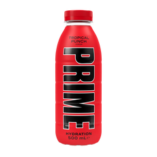 PRIME Hydration Tropical Punch - 16.9 fl.oz (500ml) UK Bottle image 0