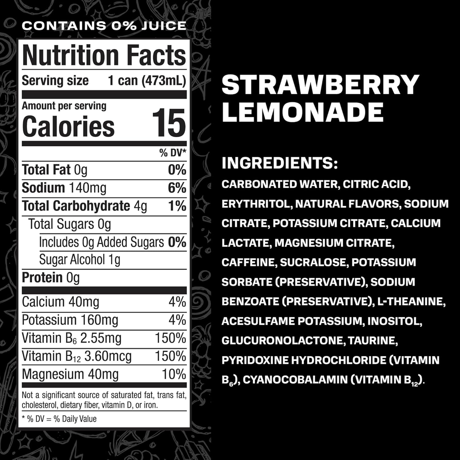 PRIME Energy Drink – Strawberry Lemonade | NEW &amp; RARE FLAVOUR | 200mg Caffeine | Sugar Free (Pre-Order) image 6