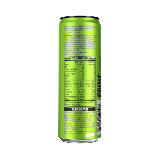PRIME Energy Lemon Lime - (330ml) UK Can image 1