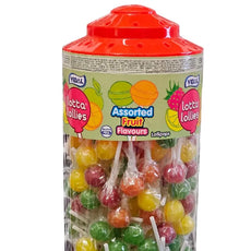 Vidal Lollies Jar (150 Lollies): Traffic Light, Assorted Fruit Flavors and Tongue Painters, Sour Blue Raspberry Tongue Painter Lollies