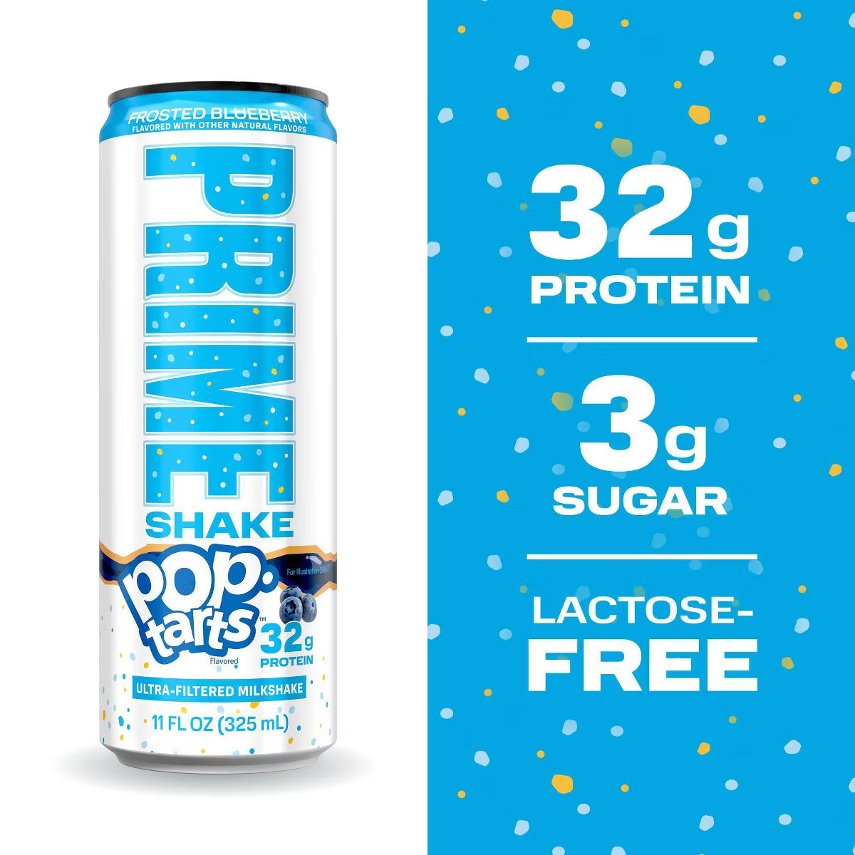 PRIME Shake X Pop Tarts - Frosted Blueberry - 11 fl oz Limited Edition (Pre-Order)