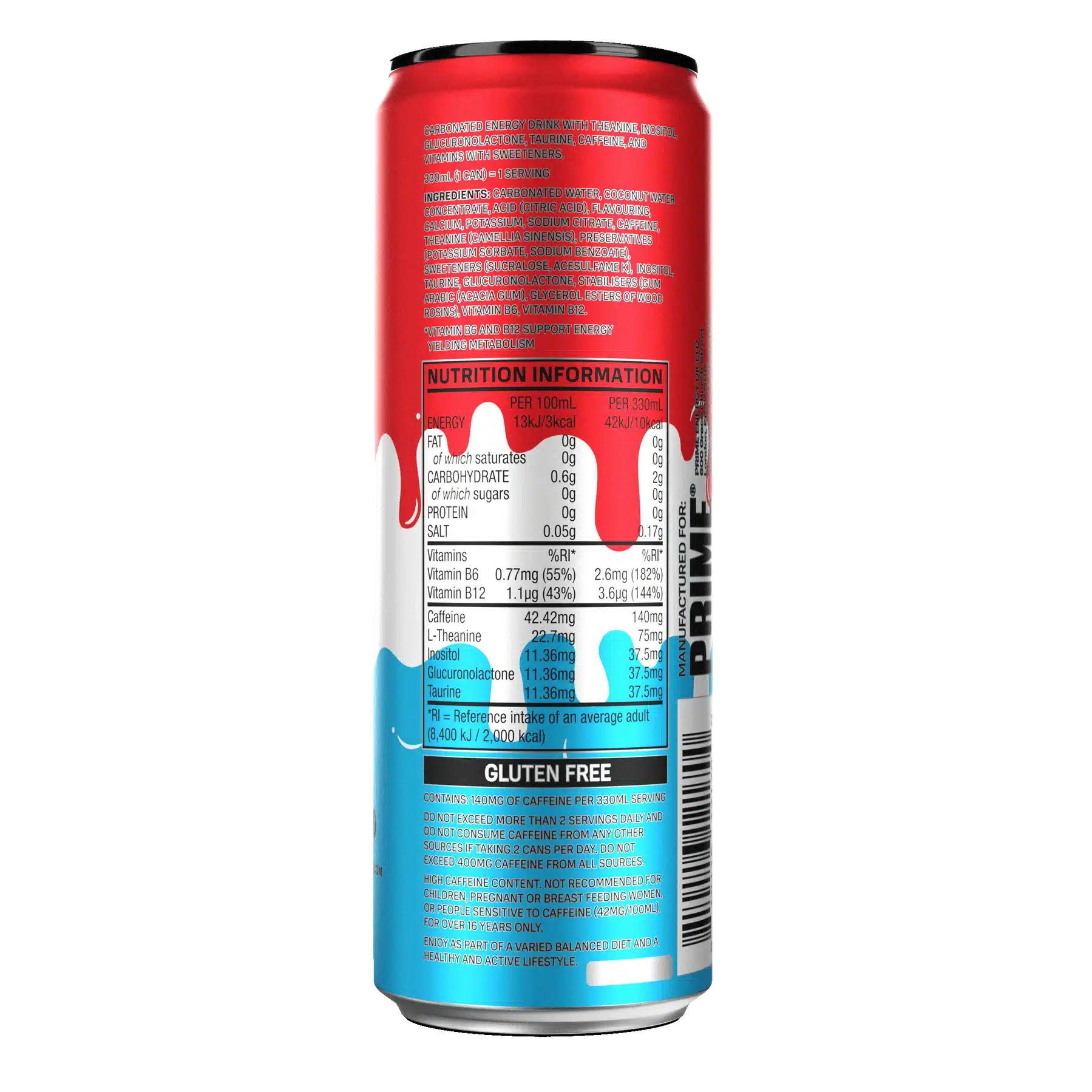 PRIME Energy Ice Pop - (330ml) UK Can image 1