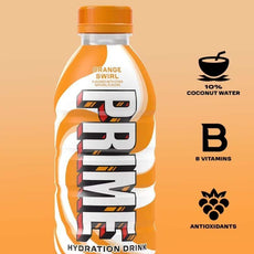 NEW 🟠 Orange Swirl Mini PRIME Hydration  (12 FL OZ / 355 mL) image 1