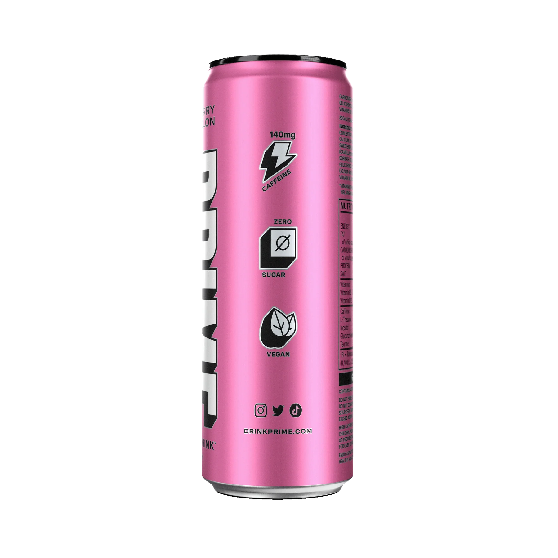 PRIME Energy Strawberry Watermelon - (330ml) UK Can image 2