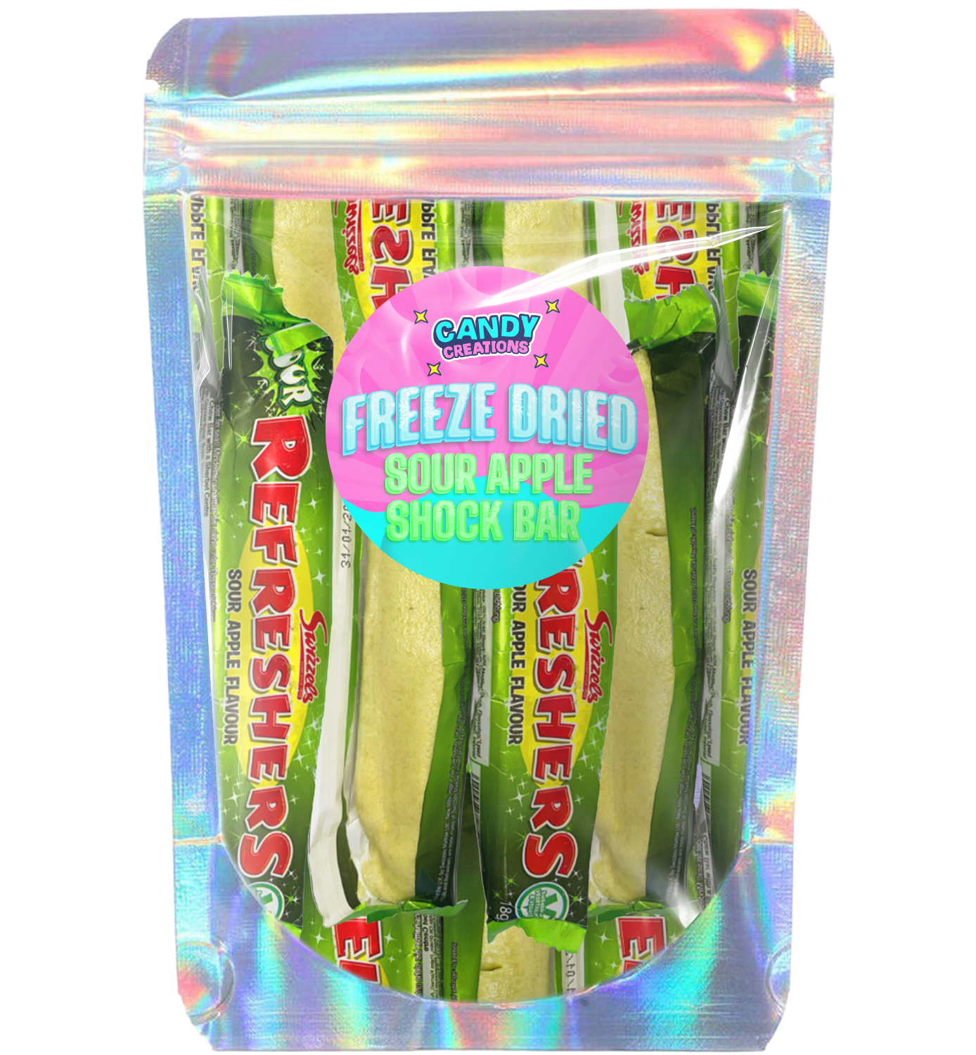 Freeze Dried Sour Apple Shock Bar