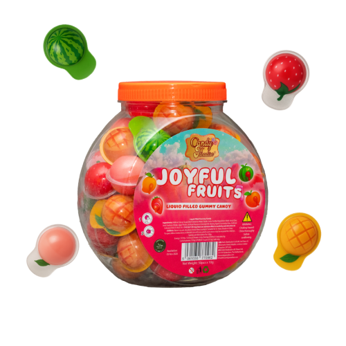 Candy Paradise Joyful Fruits – x50 Liquid Filled Gummies with Assorted Fruity Flavours