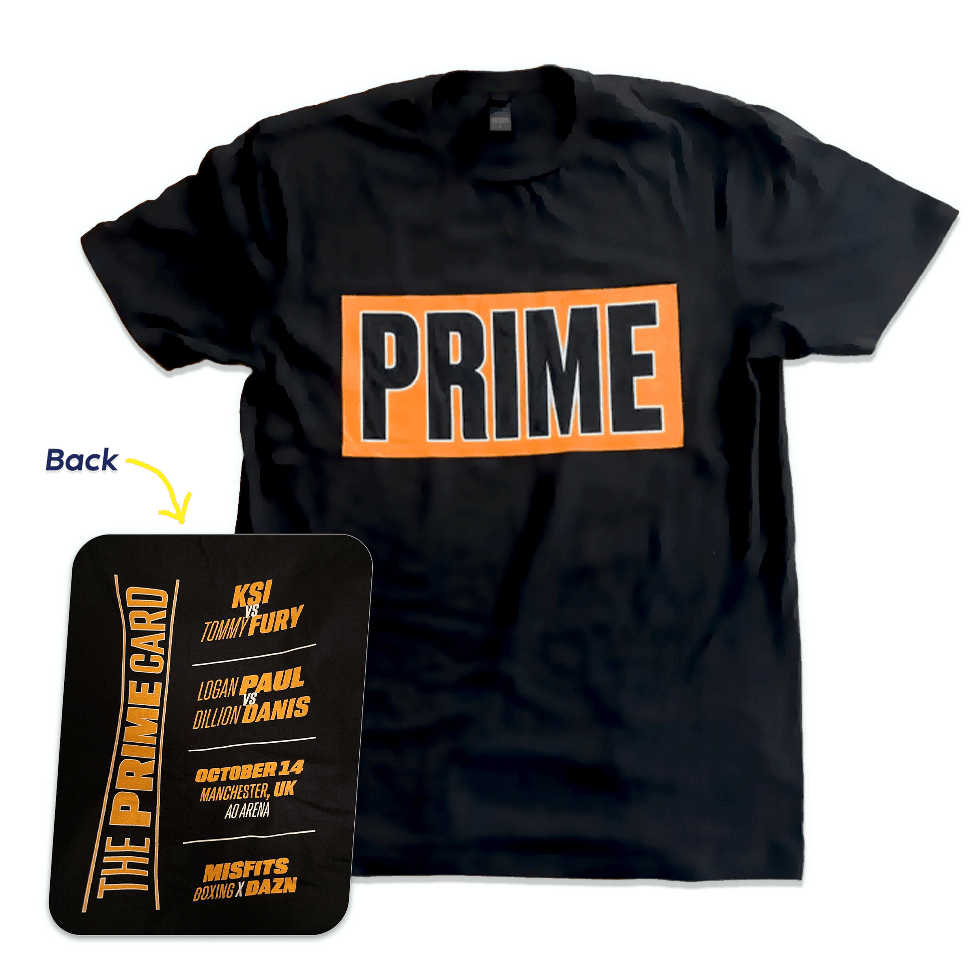 Official Limited Edition PRIME Hydration Misfits Card T-shirt image 0