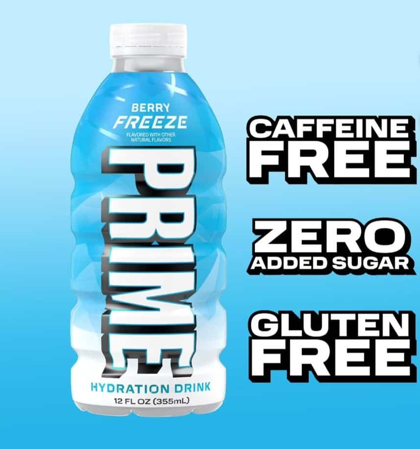 NEW 🔵 Berry Freeze Mini PRIME Hydration  (12 FL OZ / 355 mL) image 1