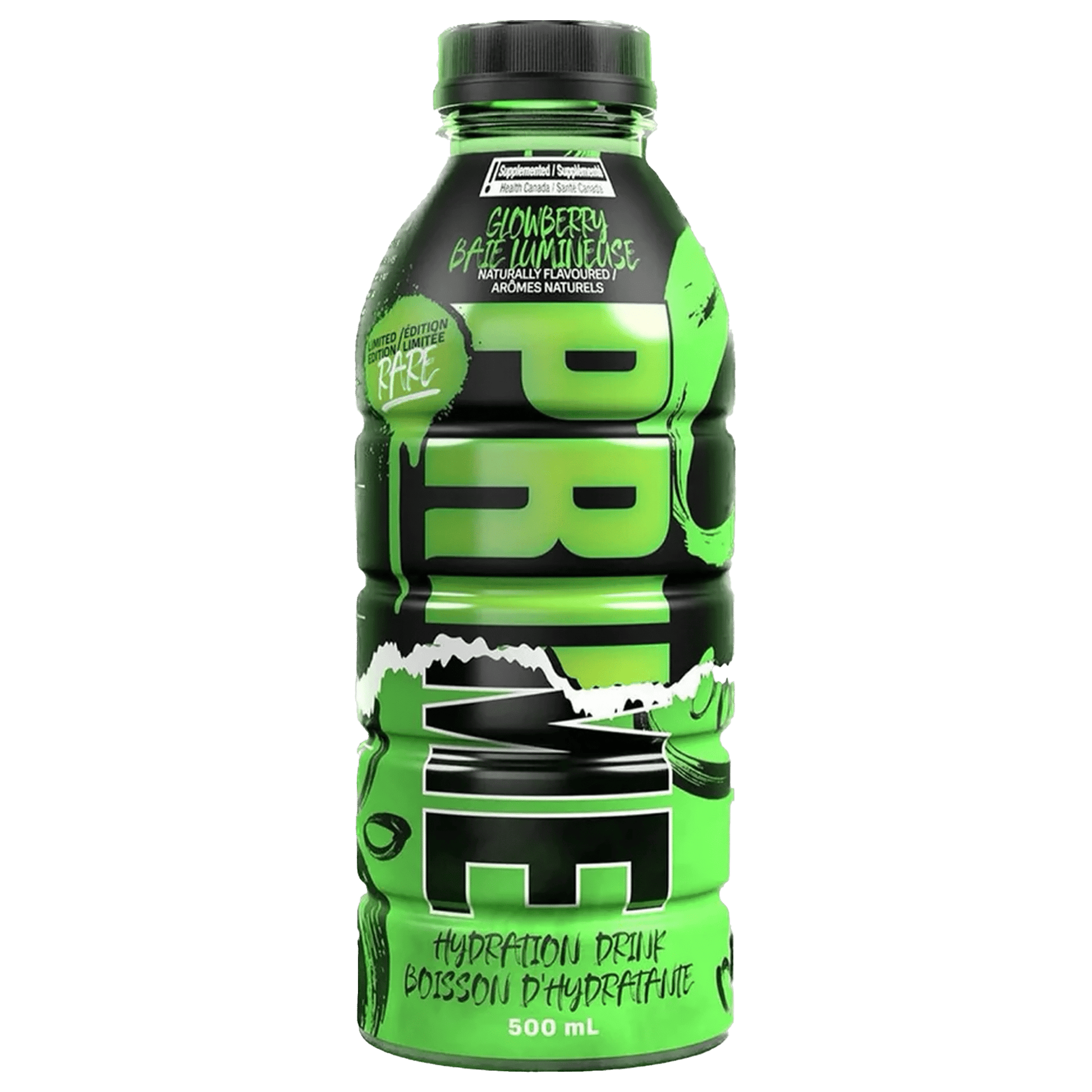 PRIME Hydration Glowberry Flavour Limited Edition RARE Torn Effect USA (500ML) image 0