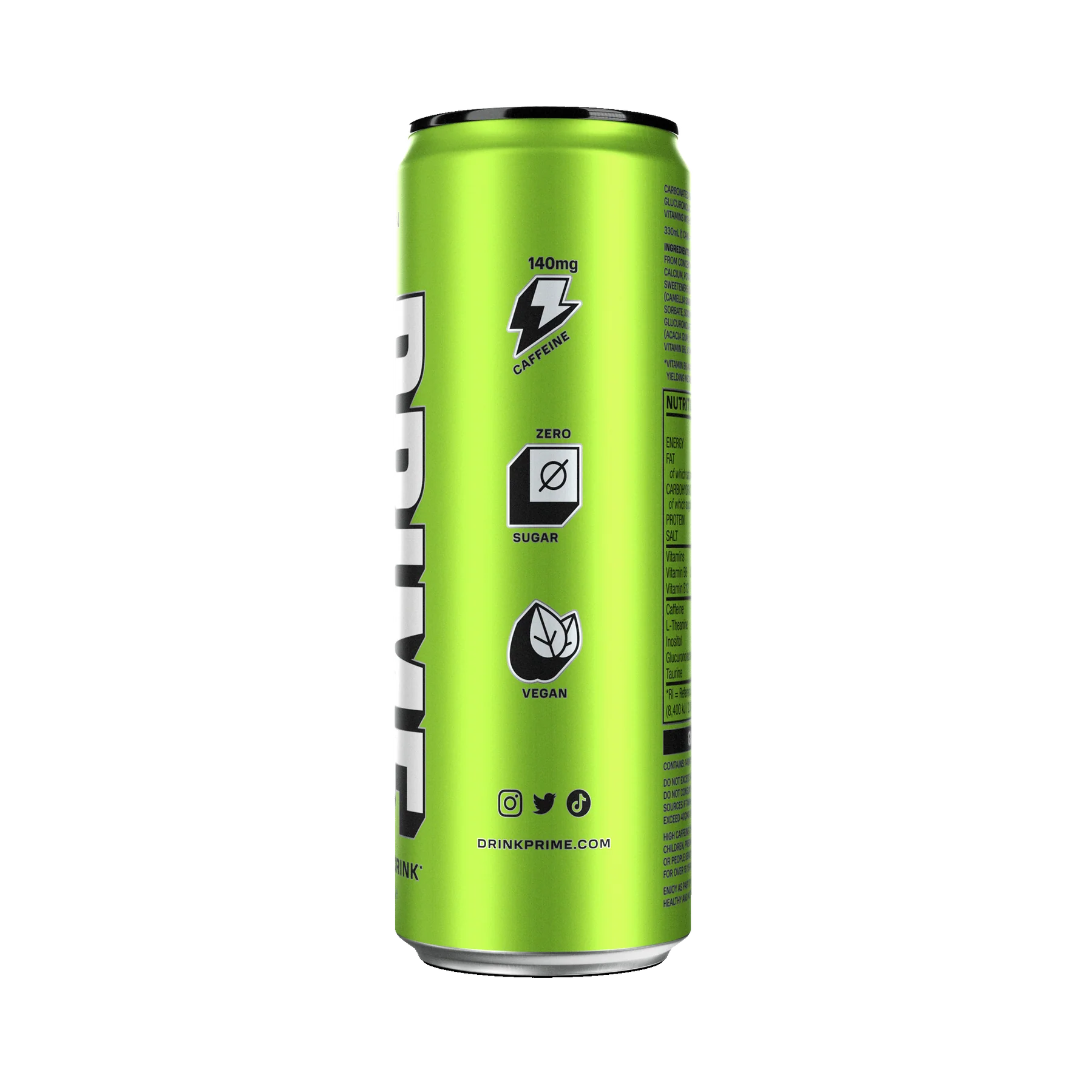 PRIME Energy Lemon Lime - (330ml) UK Can image 2