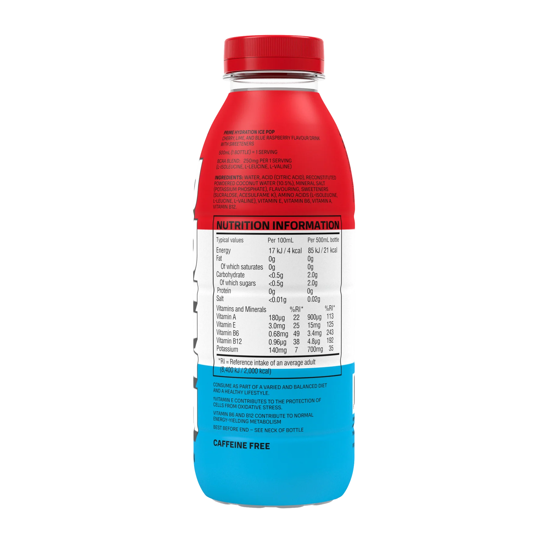 PRIME Hydration Ice Pop - 16.9 fl.oz (500ml) UK Bottle image 1