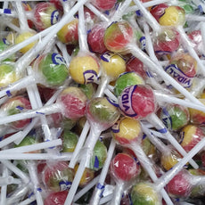 Vidal Lollies Jar (150 Lollies): Traffic Light, Assorted Fruit Flavors and Tongue Painters, Sour Blue Raspberry Tongue Painter Lollies