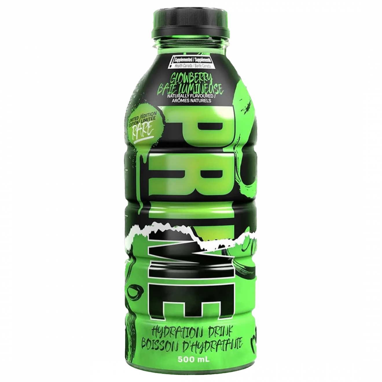 PRIME Hydration Glowberry Flavour Limited Edition RARE Torn Effect USA ...